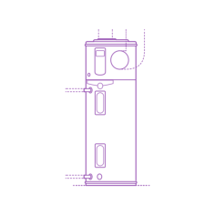 Fixtures Hot Water Heater Rheem Professional Prestige Hybrid Water Heater 50 Gallon Sticker Svg Vector, Free Vectors File